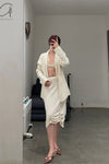 SWAYING/KNIT Pleated Skirt SW22SSB06 White